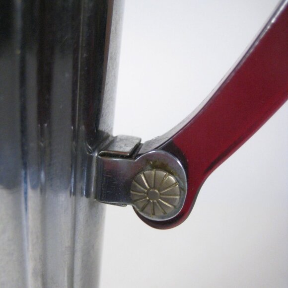 Cocktail Shaker Vintage 1920s 1930s Art Deco Stainless Chrome Bakelite Handle - Picture 10 of 16